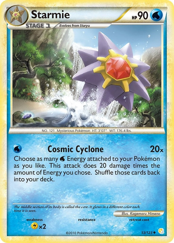 Image for Starmie (53/123) (HeartGold SoulSilver) (HS) - Pokemon
