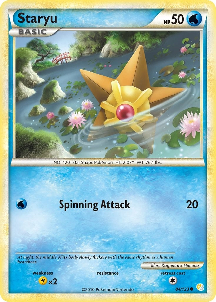 Image for Staryu (84/123) (HeartGold SoulSilver) (HS) - Pokemon