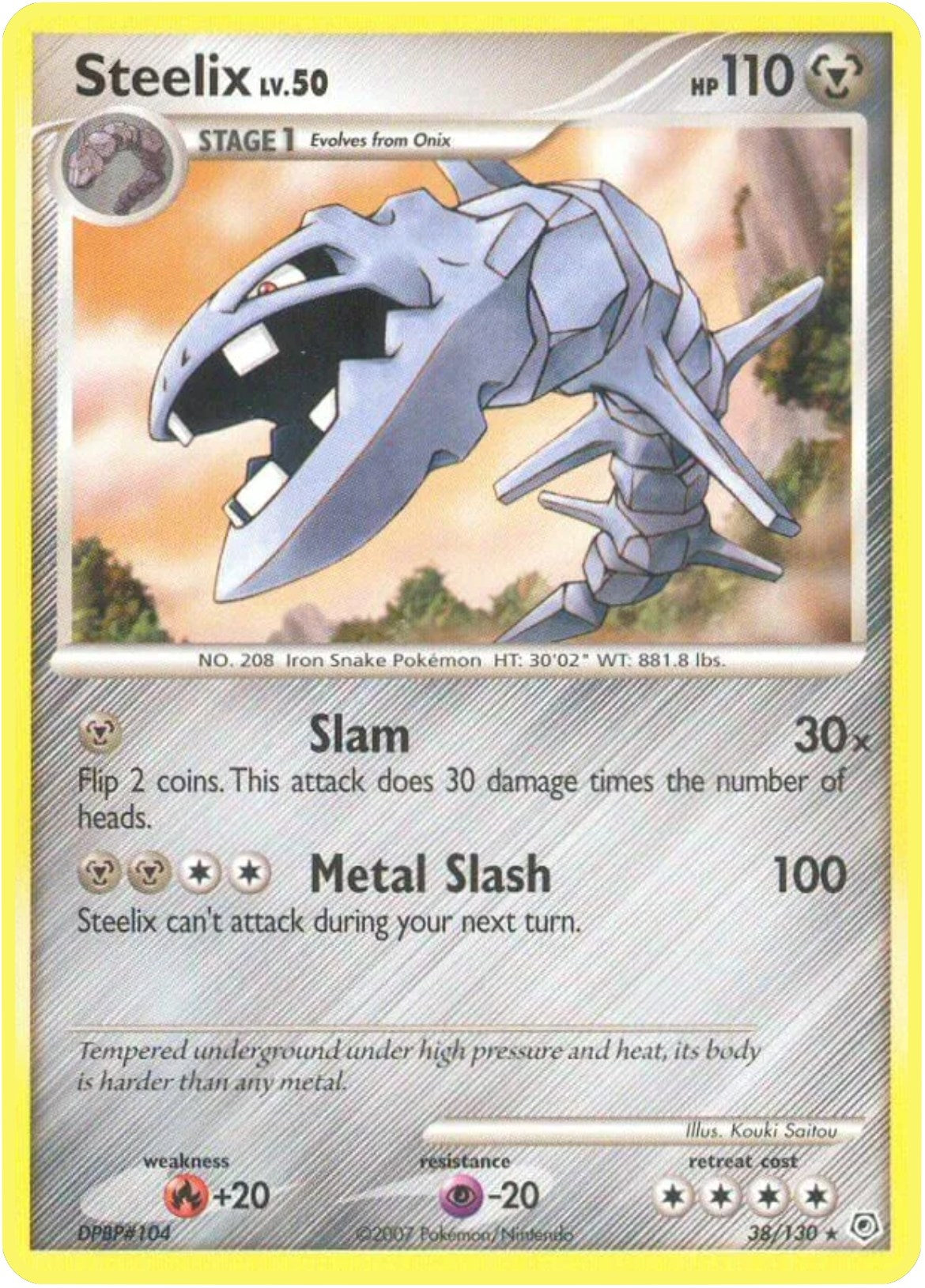 Image for Steelix (38/130) (Diamond and Pearl) (DP) - Pokemon
