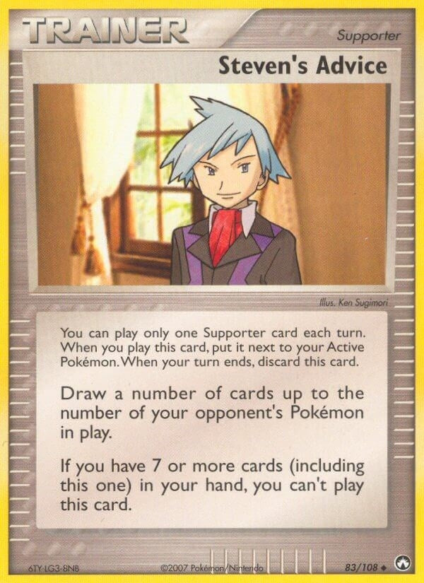 Image for Steven's Advice (83/108) (EX Power Keepers) (PK) - Pokemon