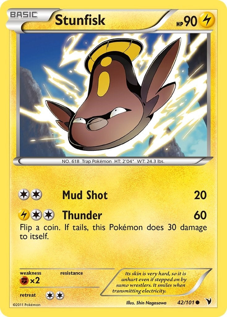 Image for Stunfisk (42) (42/101) (Noble Victories) (NVI) - Pokemon