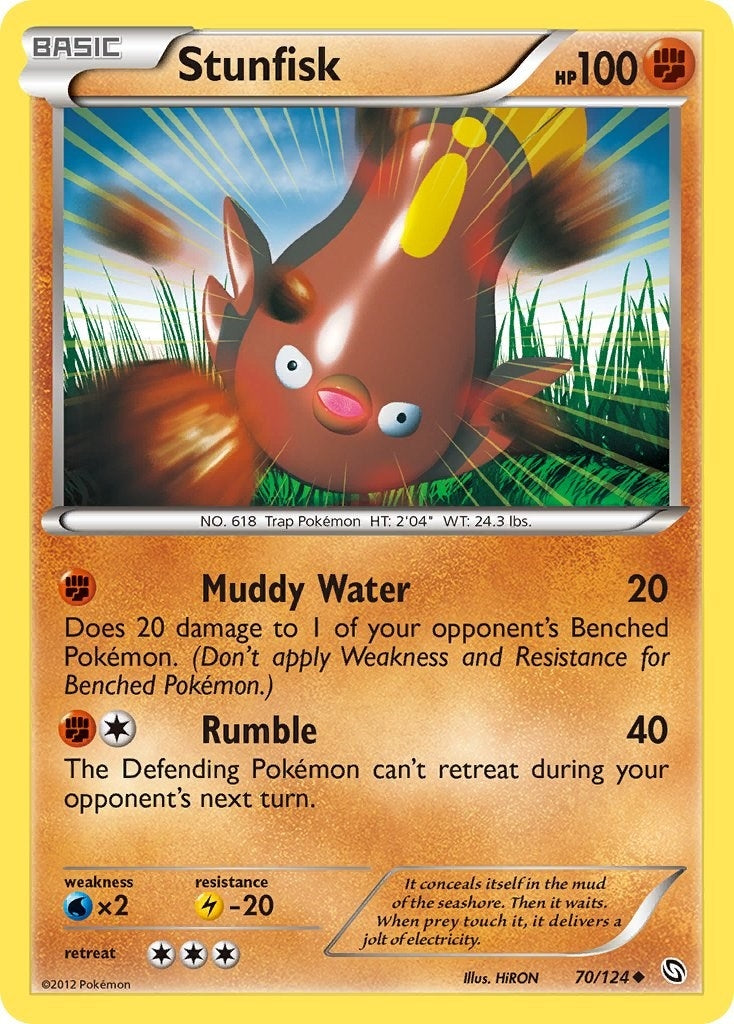 Image for Stunfisk (70/124) (Dragons Exalted) (DRX) - Pokemon