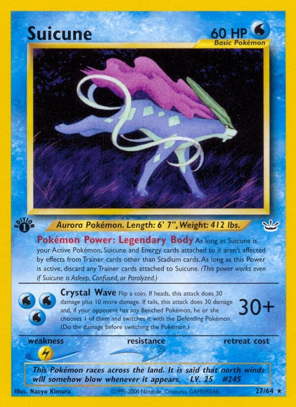 Image for Suicune (27) (27/64) (Neo Revelation) (N3) - Pokemon