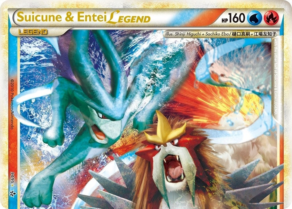 Image for Suicune & Entei Legend (Top) (94/95) (Unleashed) (UL) - Pokemon