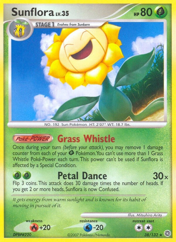 Image for Sunflora (38/132) (Secret Wonders) (SW) - Pokemon