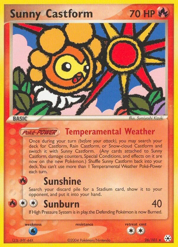 Image for Sunny Castform (26/101) (EX Hidden Legends) (HL) - Pokemon
