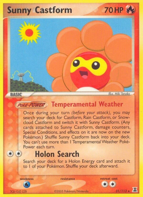 Image for Sunny Castform (31/113) (EX Delta Species) (DS) - Pokemon