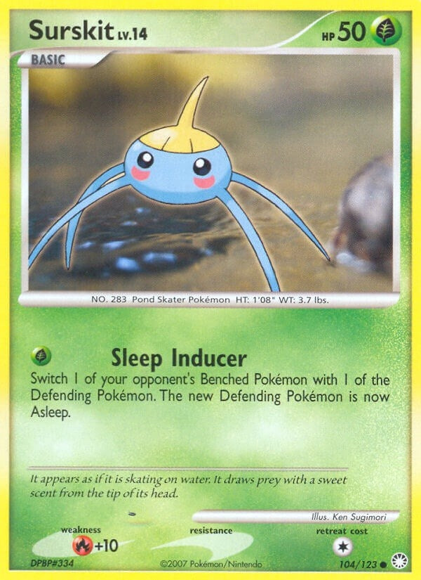 Image for Surskit (104/123) (Mysterious Treasures) (MT) - Pokemon