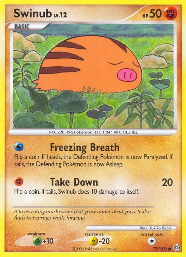Image for Swinub (77/100) (Stormfront) (SF) - Pokemon