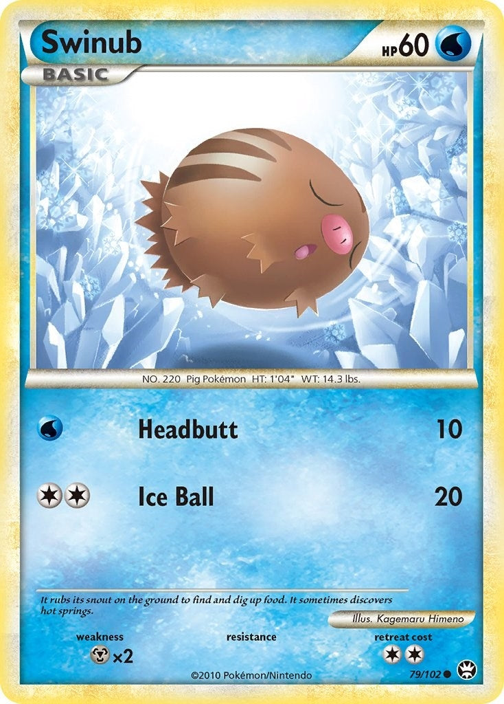 Image for Swinub (79/102) (Triumphant) (TM) - Pokemon