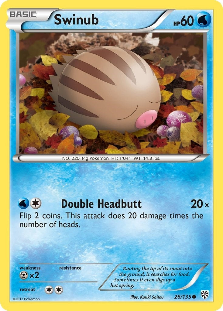 Image for Swinub (26/135) (Plasma Storm) (PLS) - Pokemon