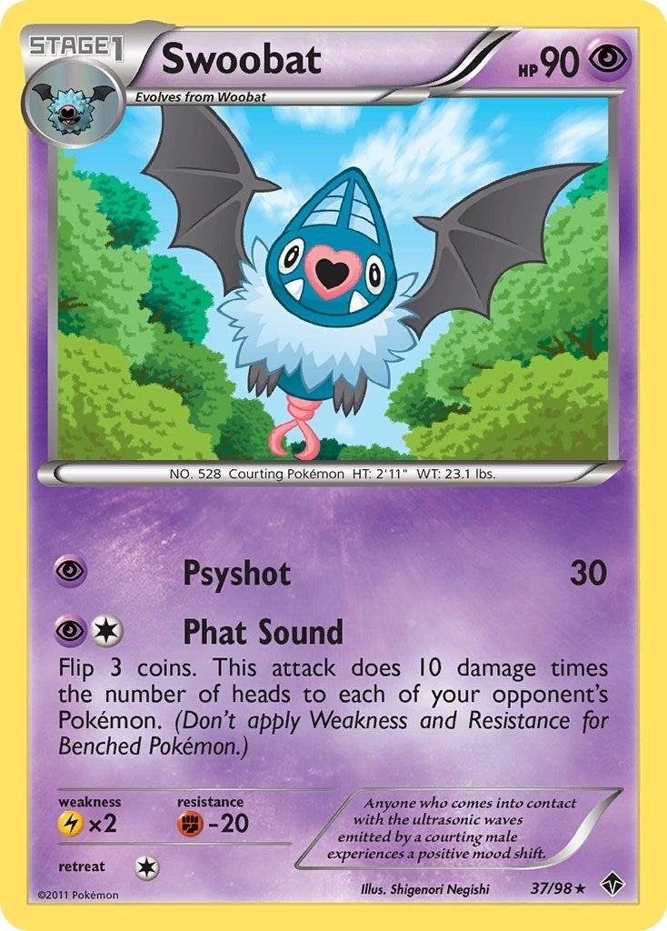 Image for Swoobat (37/98) (Emerging Powers) (EPO) - Pokemon