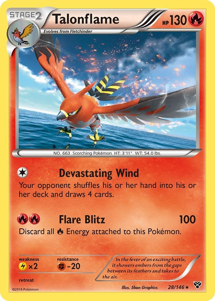 Image for Talonflame (28/146) (XY Base Set) (XY) - Pokemon