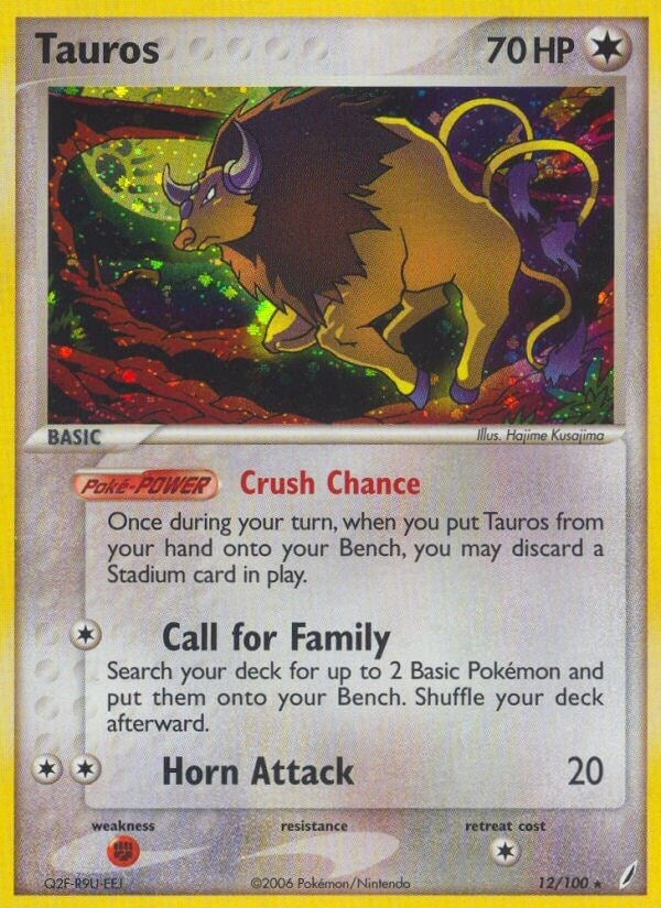 Image for Tauros (12/100) (EX Crystal Guardians) (CG) - Pokemon