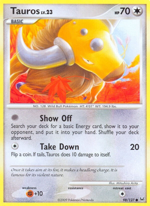 Image for Tauros (98/127) (Platinum) (PL) - Pokemon