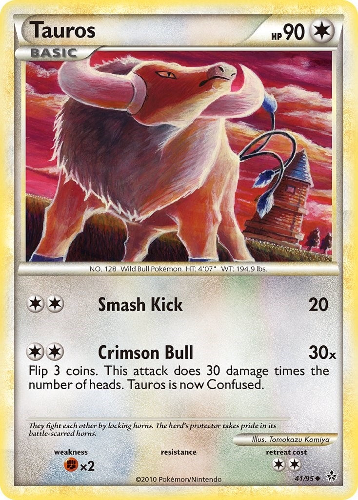 Image for Tauros (41/95) (Unleashed) (UL) - Pokemon