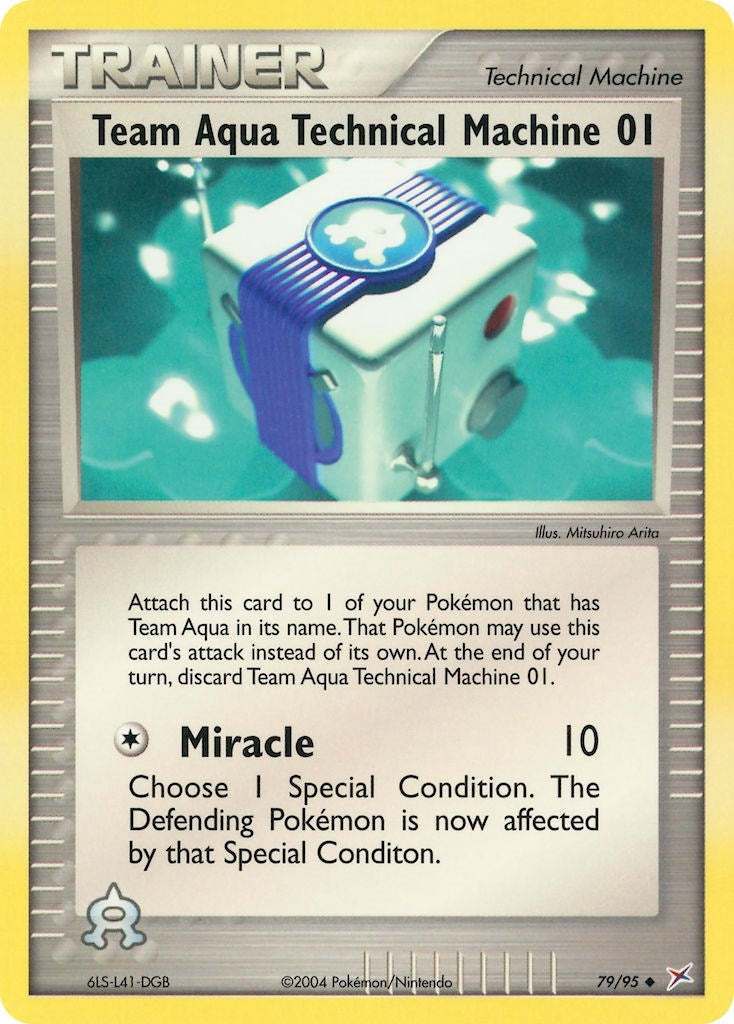 Image for Team Aqua Technical Machine 01 (79/95) (EX Team Magma vs Team Aqua) (MA) - Pokemon