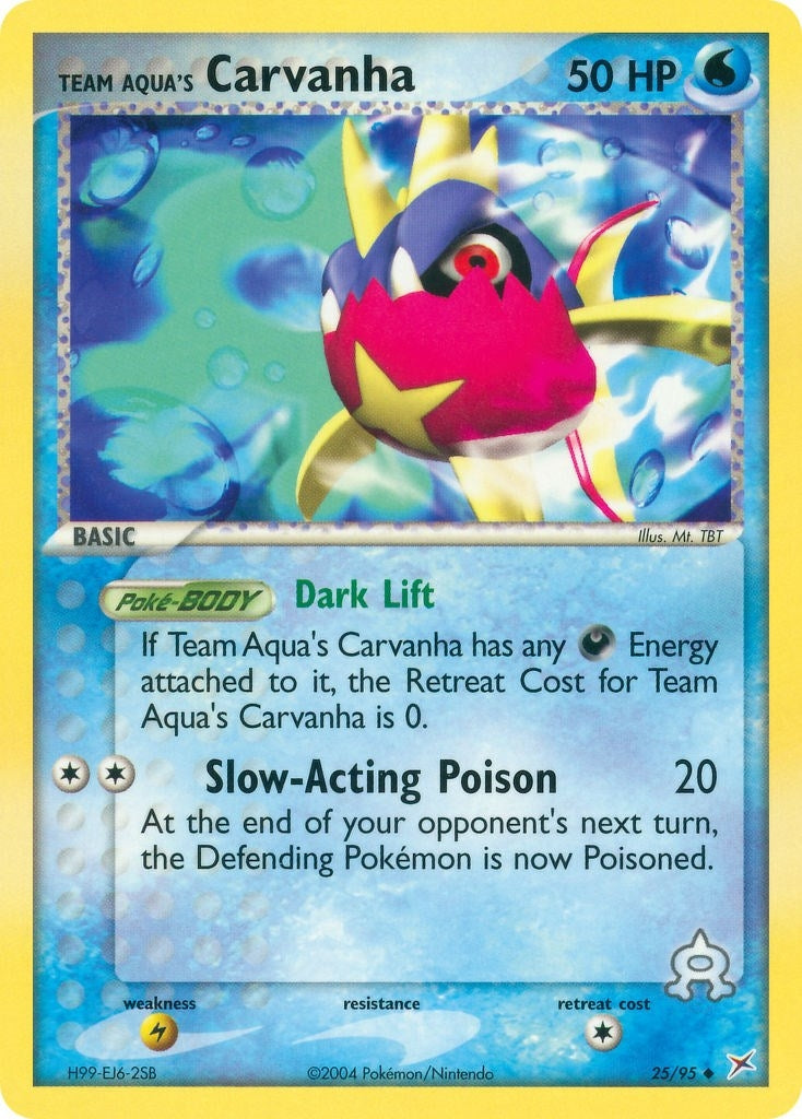 Image for Team Aqua's Carvanha (25/95) (EX Team Magma vs Team Aqua) (MA) - Pokemon