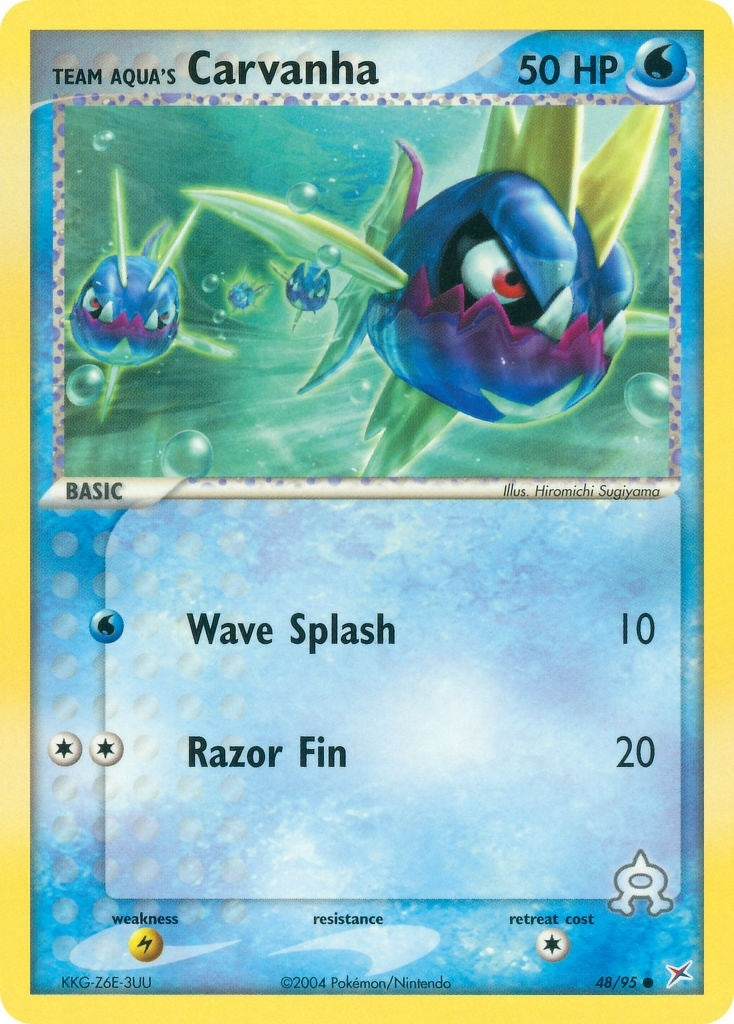 Image for Team Aqua's Carvanha (48/95) (EX Team Magma vs Team Aqua) (MA) - Pokemon