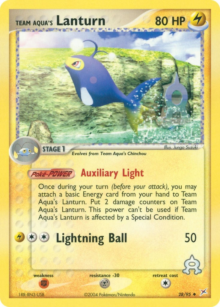 Image for Team Aqua's Lanturn (28/95) (EX Team Magma vs Team Aqua) (MA) - Pokemon