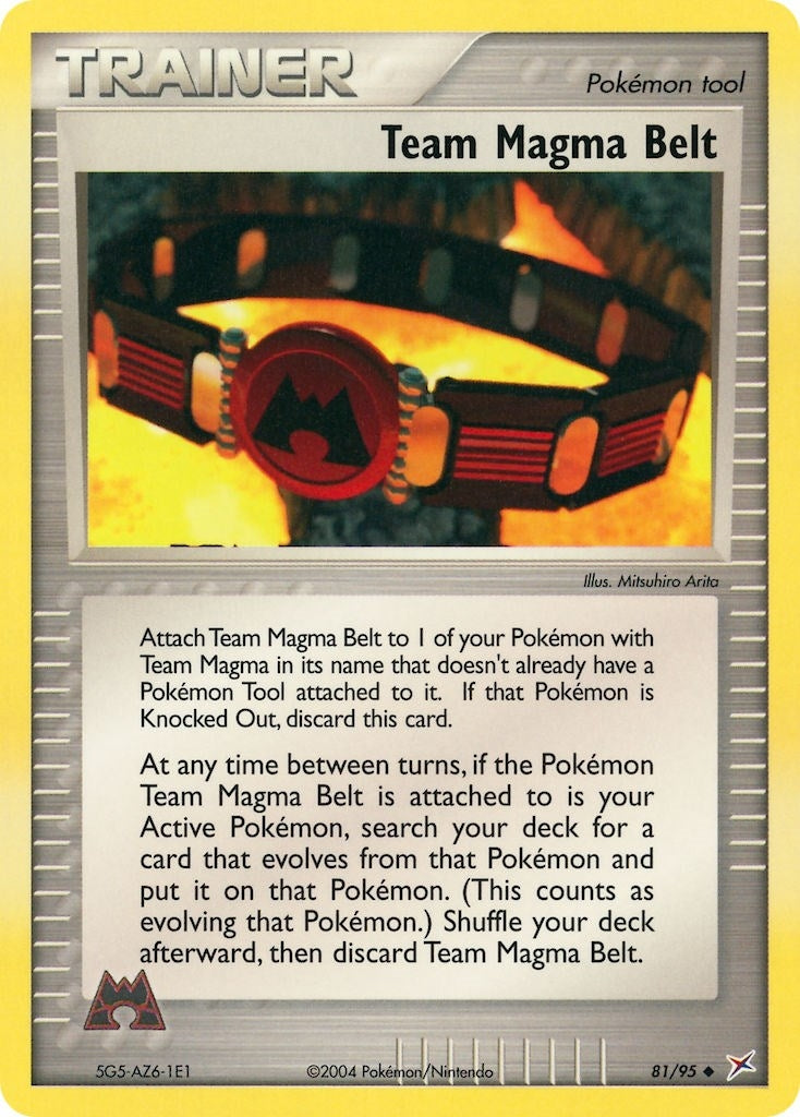Image for Team Magma Belt (81/95) (EX Team Magma vs Team Aqua) (MA) - Pokemon