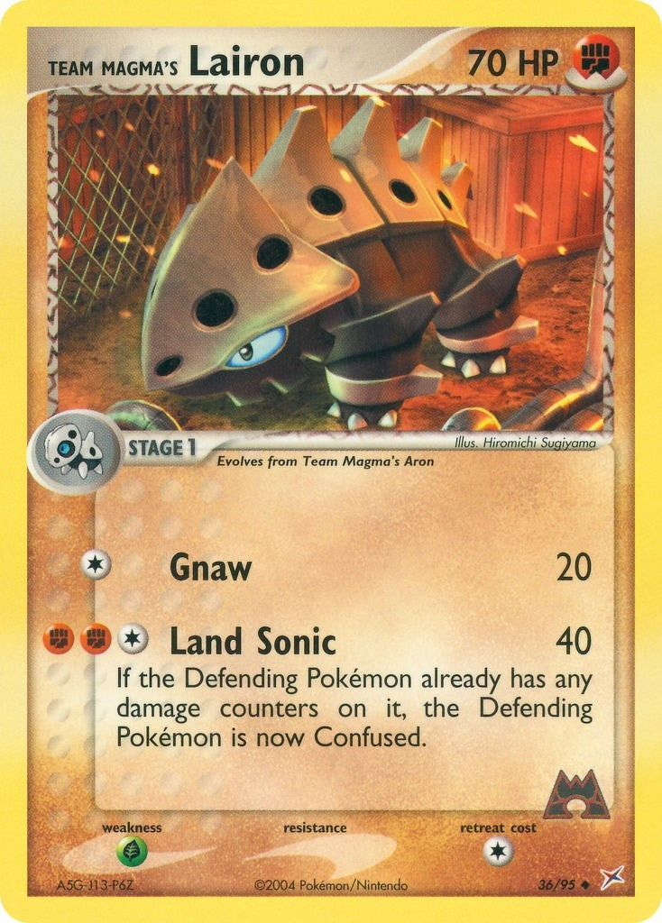 Image for Team Magma's Lairon (36/95) (EX Team Magma vs Team Aqua) (MA) - Pokemon