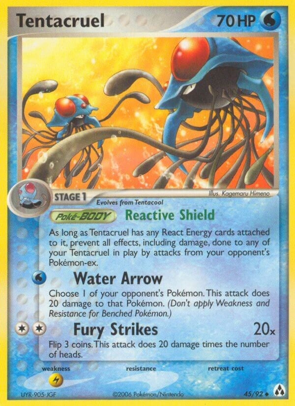 Image for Tentacruel (45/92) (EX Legend Maker) (LM) - Pokemon