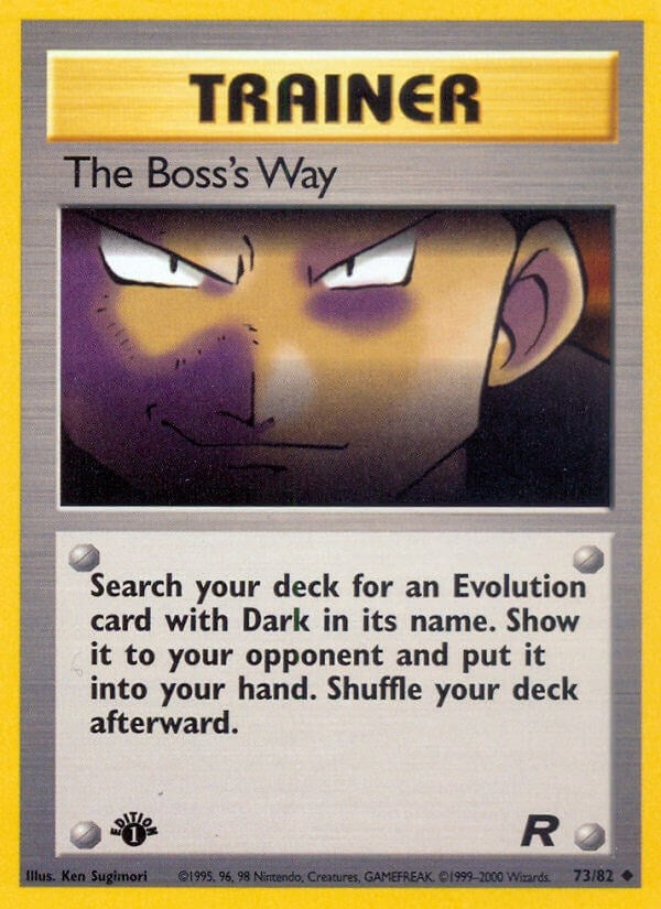 Image for The Boss's Way (73/82) (Team Rocket) (TR) - Pokemon