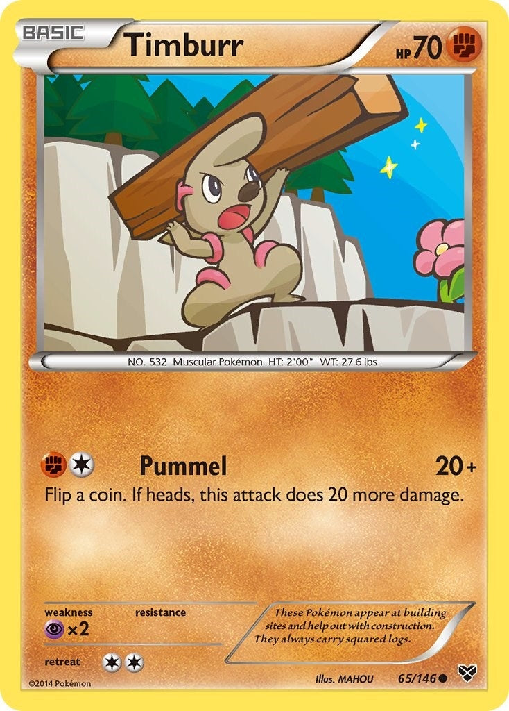 Image for Timburr (65/146) (XY Base Set) (XY) - Pokemon