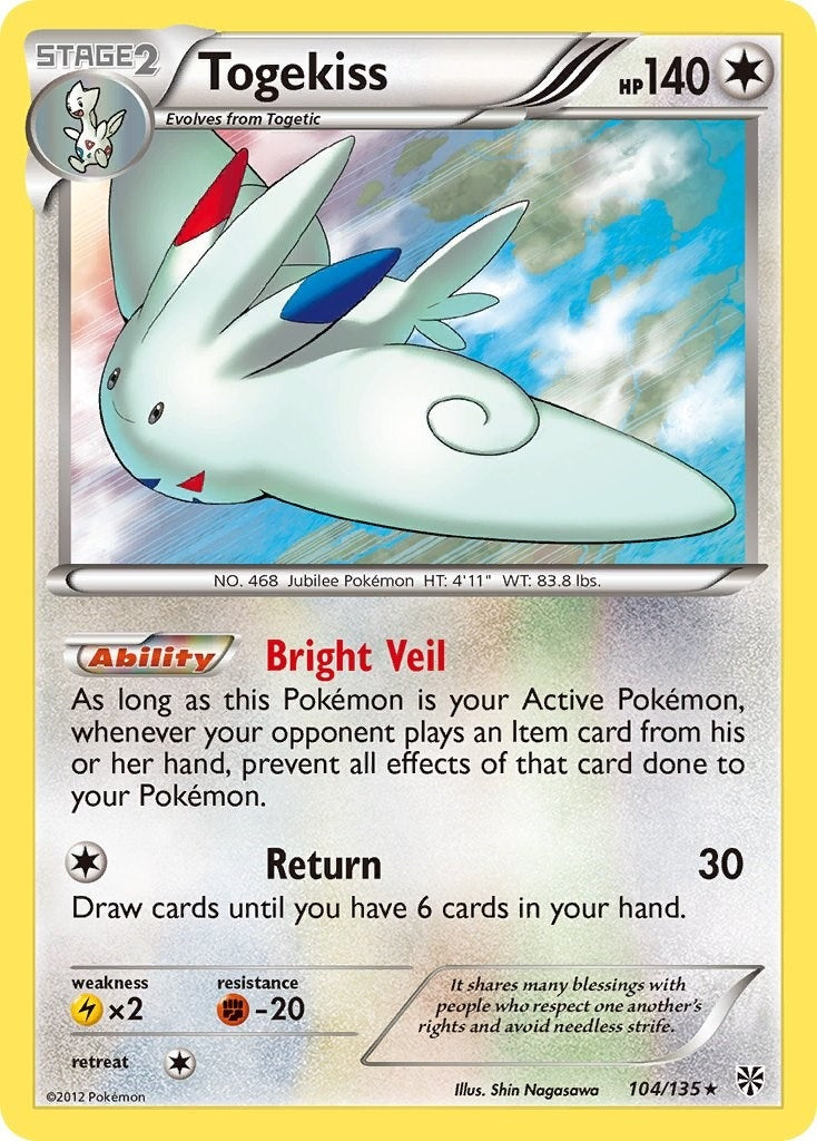 Image for Togekiss (104/135) (Plasma Storm) (PLS) - Pokemon