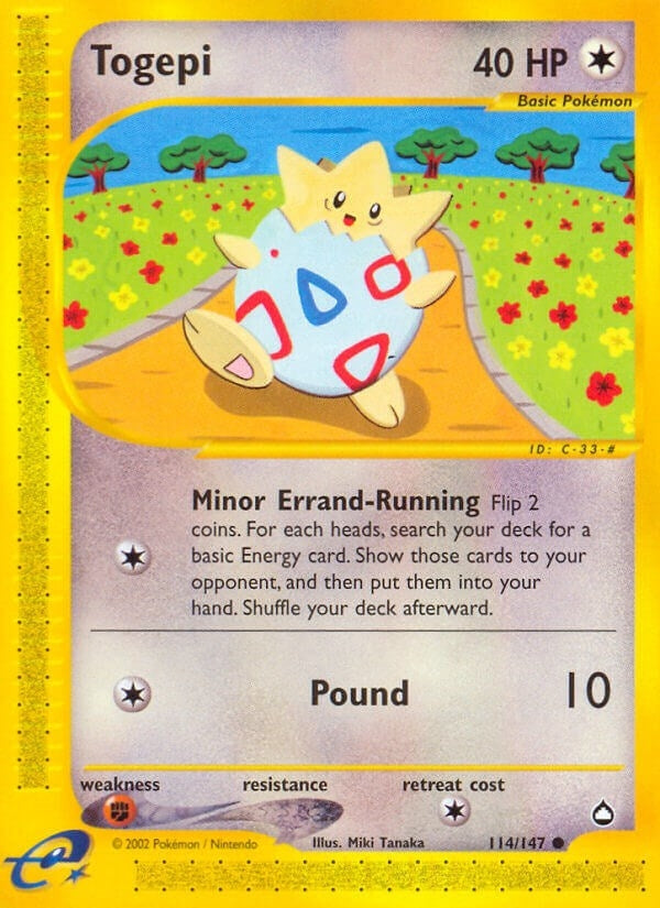 Image for Togepi (114/147) (Aquapolis) (AQ) - Pokemon