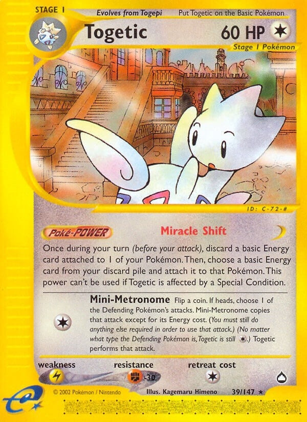 Image for Togetic (039/147) (Aquapolis) (AQ) - Pokemon