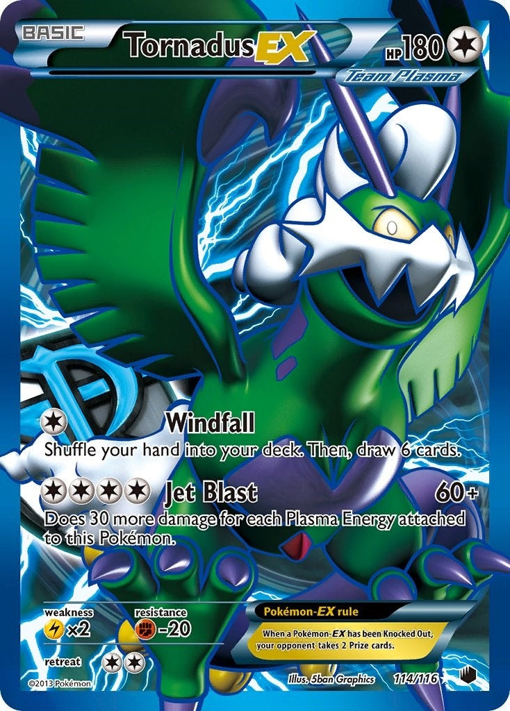 Image for Tornadus EX (Team Plasma) (114 Full Art) (114/116) (Plasma Freeze) (PLF) - Pokemon