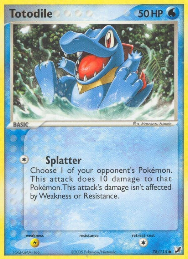 Image for Totodile (78/115) (EX Unseen Forces) (UF) - Pokemon
