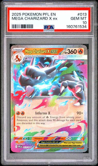 Mega Charizard EX 2025 Phantasmal Flames PSA 10