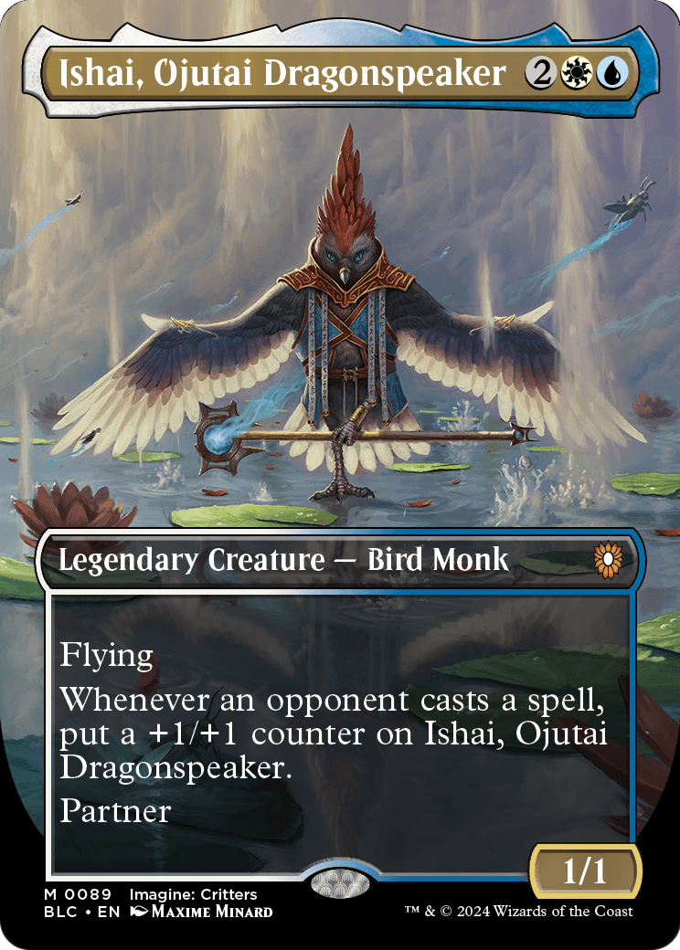 Ishai, Ojutai Dragonspeaker (Borderless) (BLC-089) [Bloomburrow Commander]