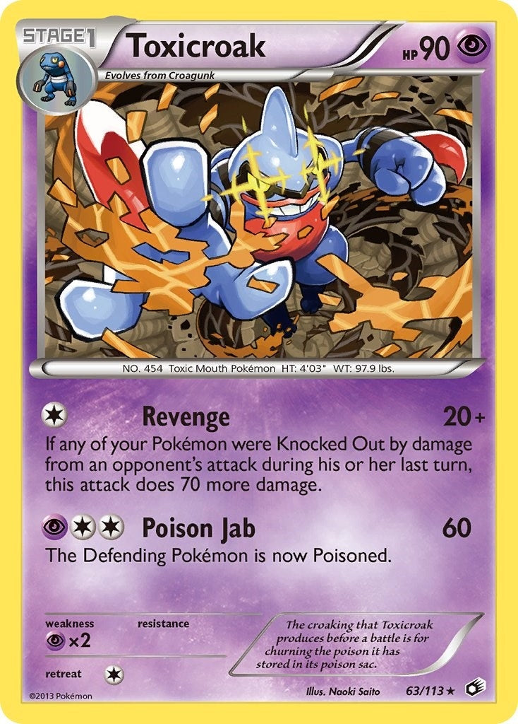 Image for Toxicroak (63/113) (Legendary Treasures) (LTR) - Pokemon