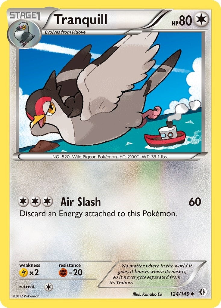 Image for Tranquill (124/149) (Boundaries Crossed) (BCR) - Pokemon
