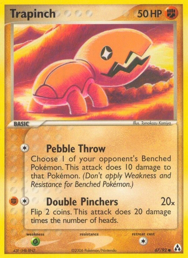 Image for Trapinch (67/92) (EX Legend Maker) (LM) - Pokemon