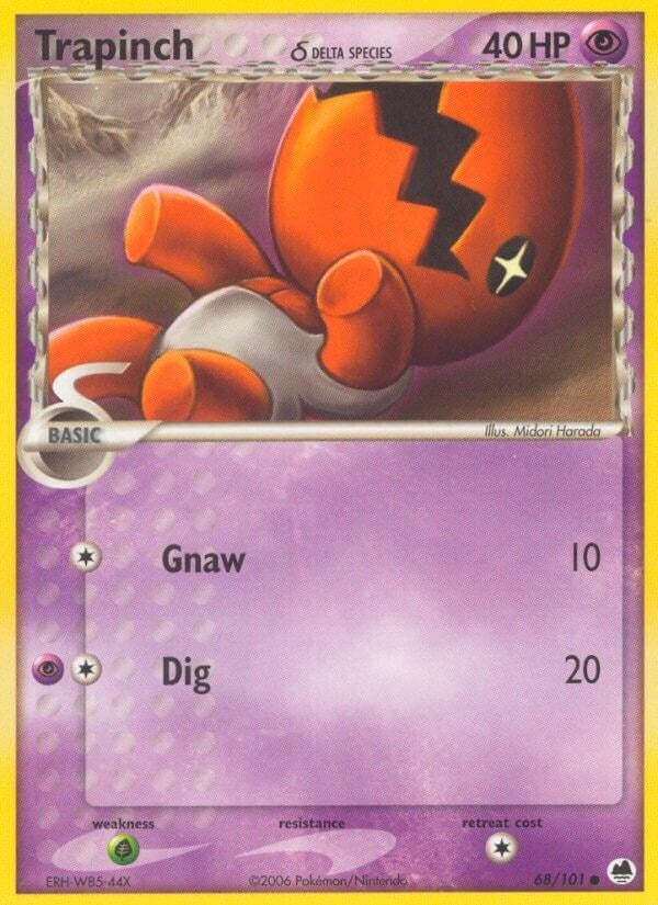 Image for Trapinch - 068/101 (Delta Species) (68/101) (EX Dragon Frontiers) (DF) - Pokemon