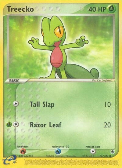 Image for Treecko (76/109) (EX Ruby and Sapphire) (RS) - Pokemon