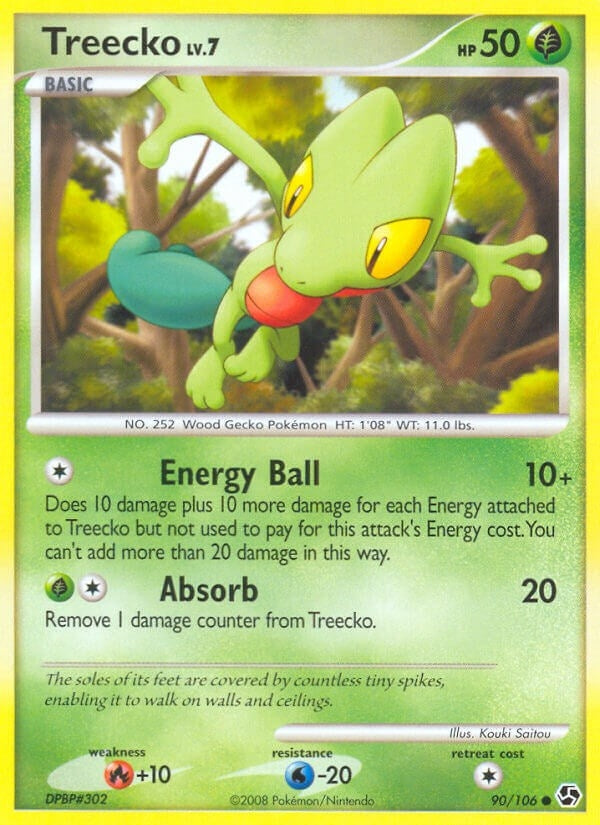 Image for Treecko (90/106) (Great Encounters) (GE) - Pokemon