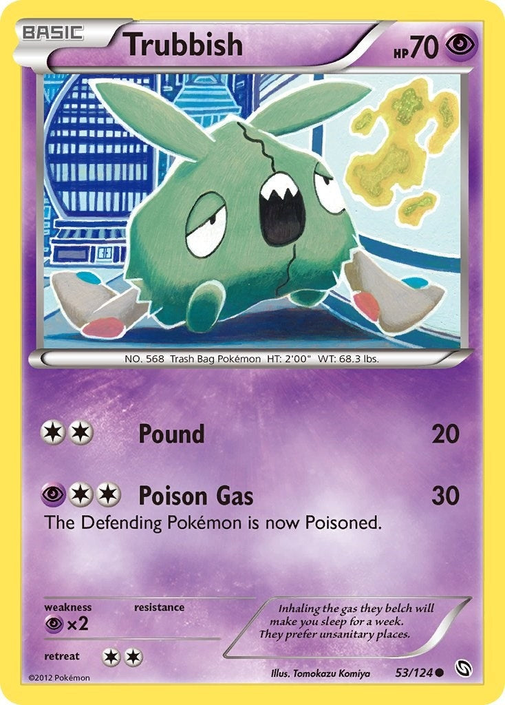 Image for Trubbish (53/124) (Dragons Exalted) (DRX) - Pokemon