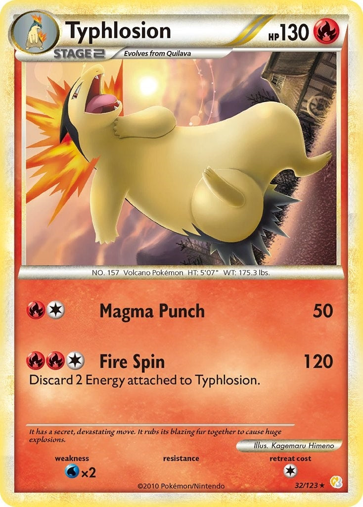 Image for Typhlosion (32/123) (HeartGold SoulSilver) (HS) - Pokemon