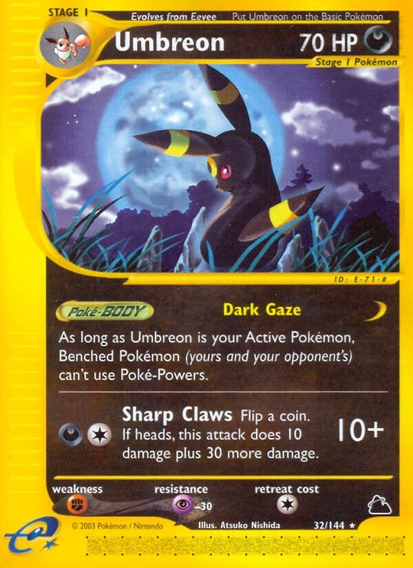 Image for Umbreon (32) (032/144) (Skyridge) (SK) - Pokemon