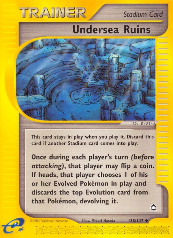 Image for Undersea Ruins (138/147) (Aquapolis) (AQ) - Pokemon