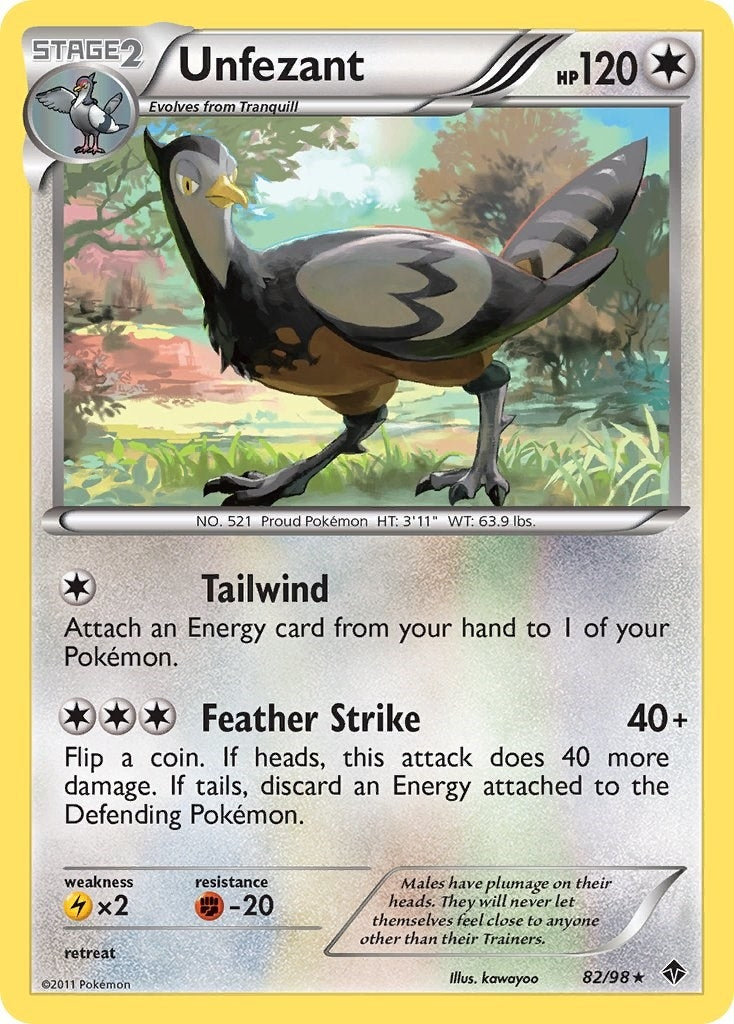 Image for Unfezant (82/98) (Emerging Powers) (EPO) - Pokemon