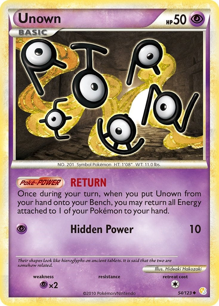 Image for Unown (54) (54/123) (HeartGold SoulSilver) (HS) - Pokemon