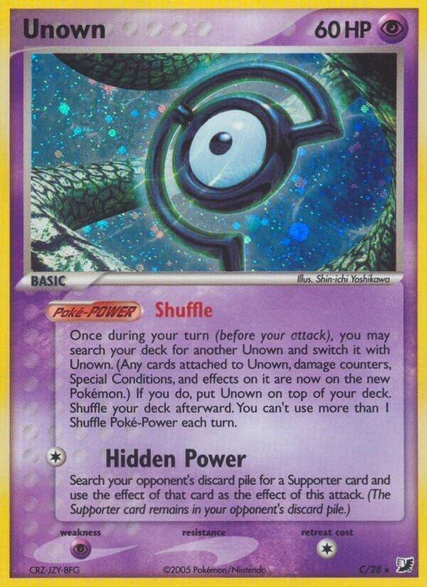 Image for Unown (C) (C/28) (EX Unseen Forces) (UF) - Pokemon