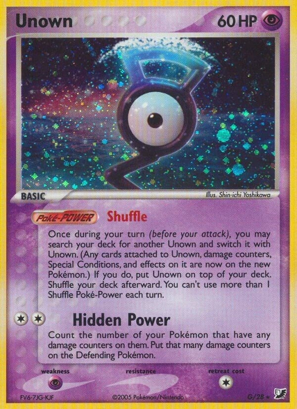 Image for Unown (G) (G/28) (EX Unseen Forces) (UF) - Pokemon